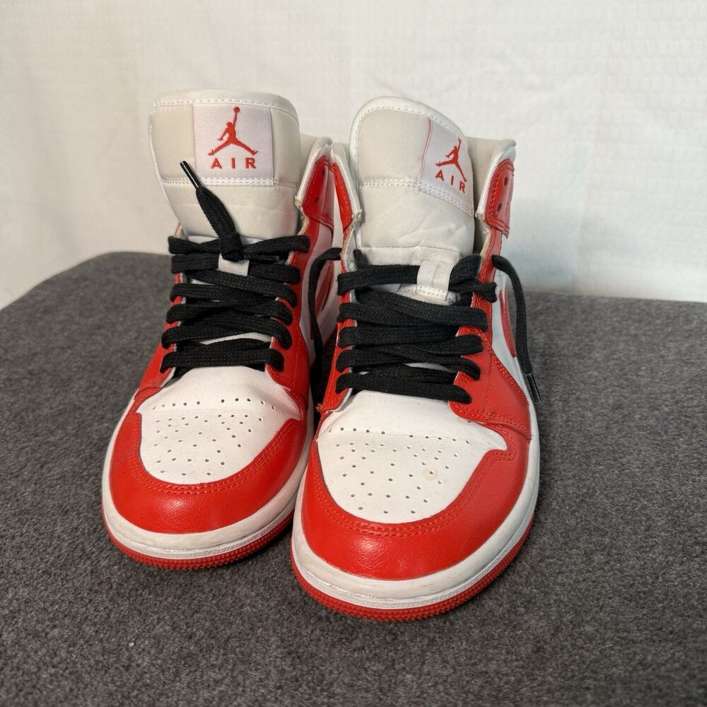 Nike Jordan 1 Mid Habanero Red Man size 7